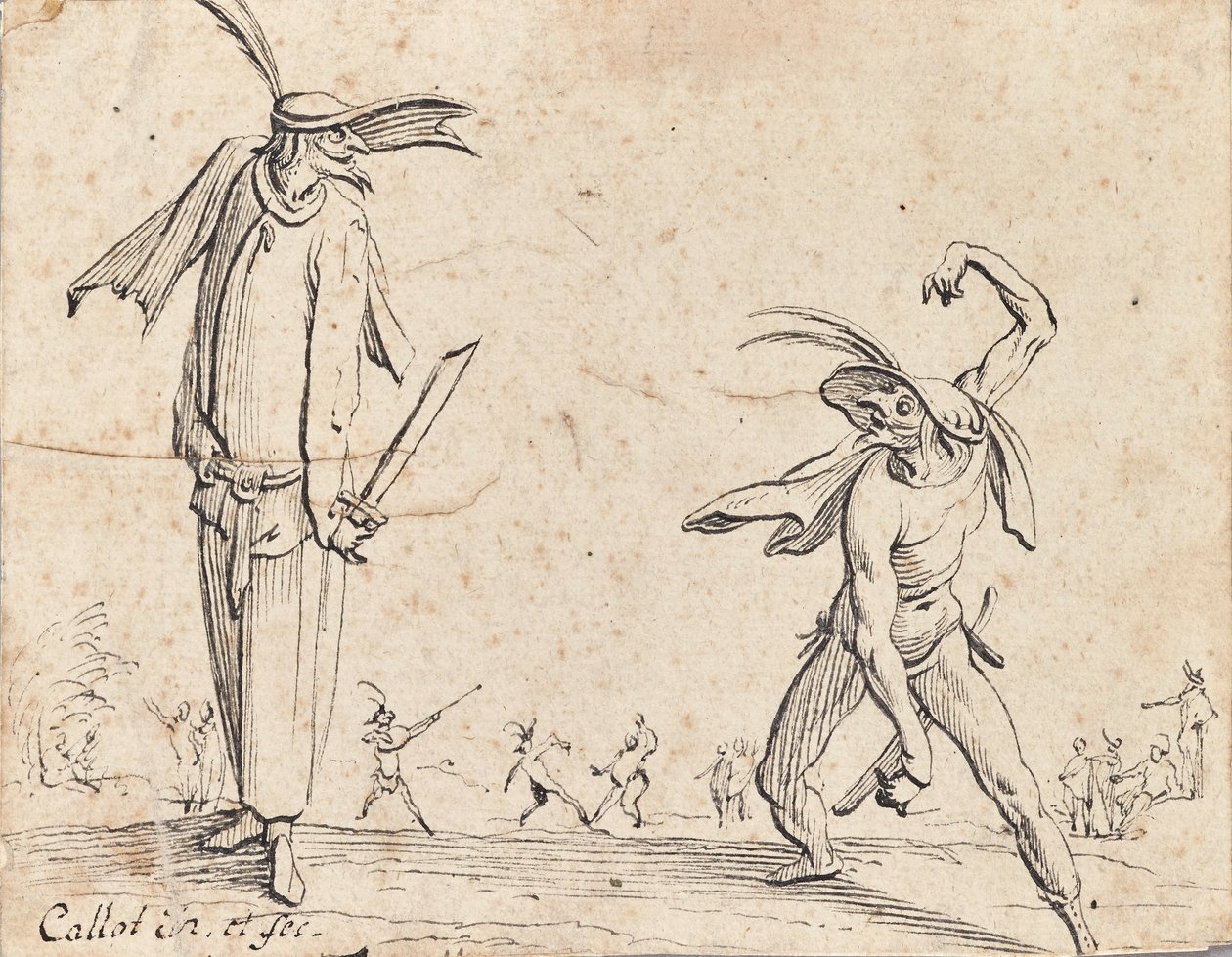 Gian Fritello og Ciurlo av Jacques Callot