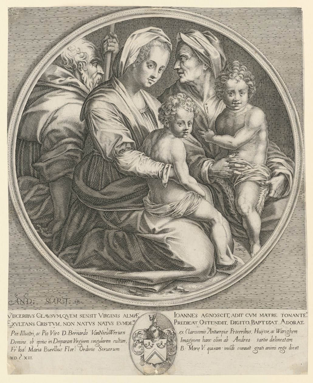 Den hellige familie av Jacques Callot