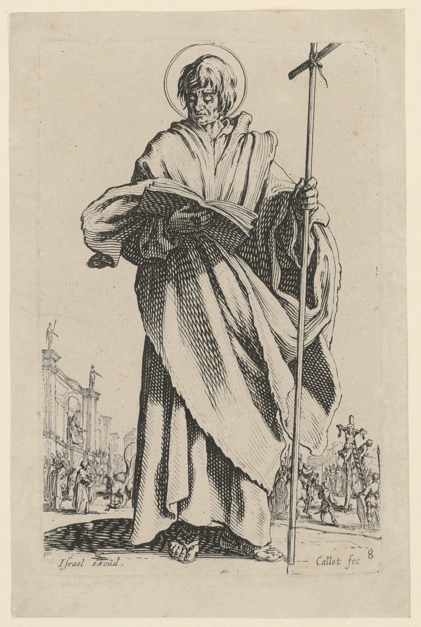 Den hellige Filip, blad 11 i serien «Jesus, de tolv apostlene og Maria» av Jacques Callot