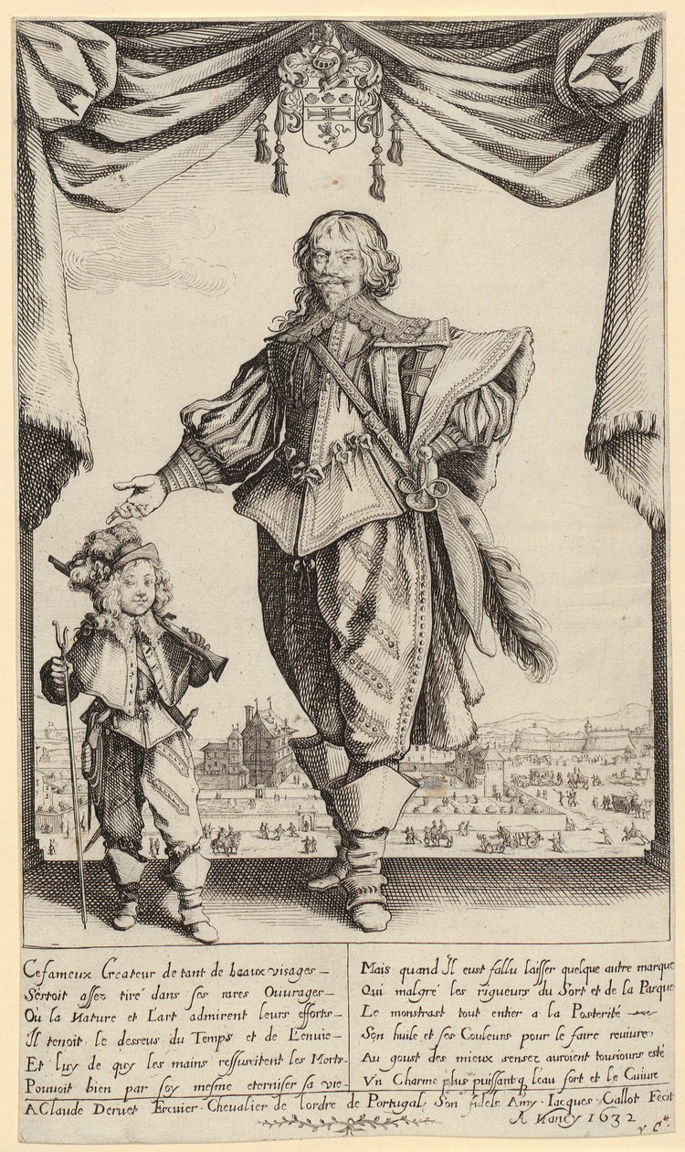 Marias besøk hos Elisabet, plate 8 fra serien «Lidelsens mysterium» av Jacques Callot