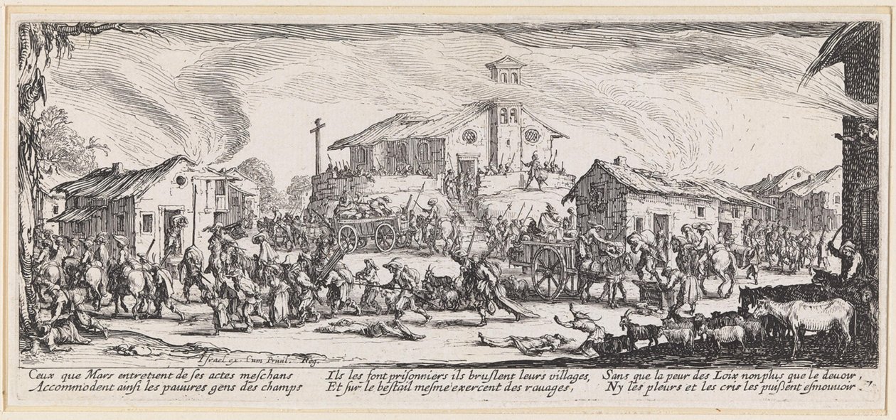 Transporten av byttet av Jacques Callot