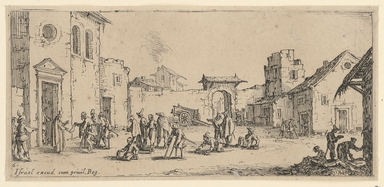 Sykehus av Jacques Callot