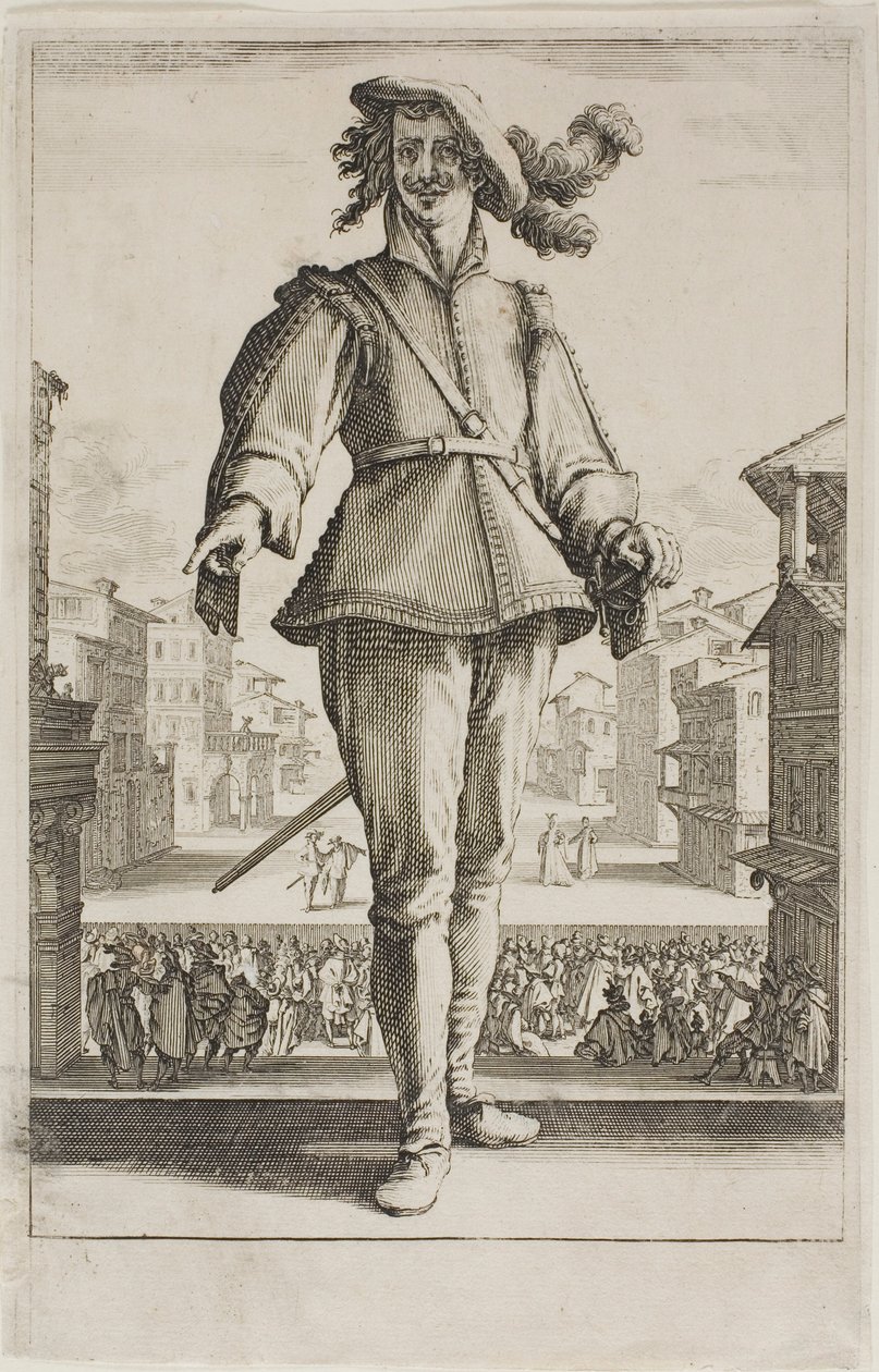 Hunting Birds, fra forskjellige scener designet i Firenze av Jacques Callot