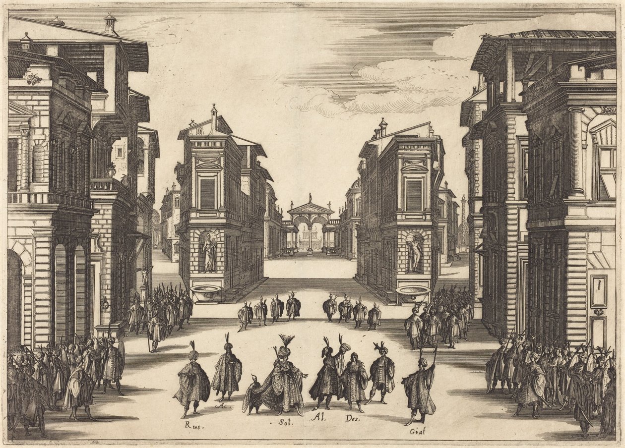 Il Solimano, akt IV av Jacques Callot