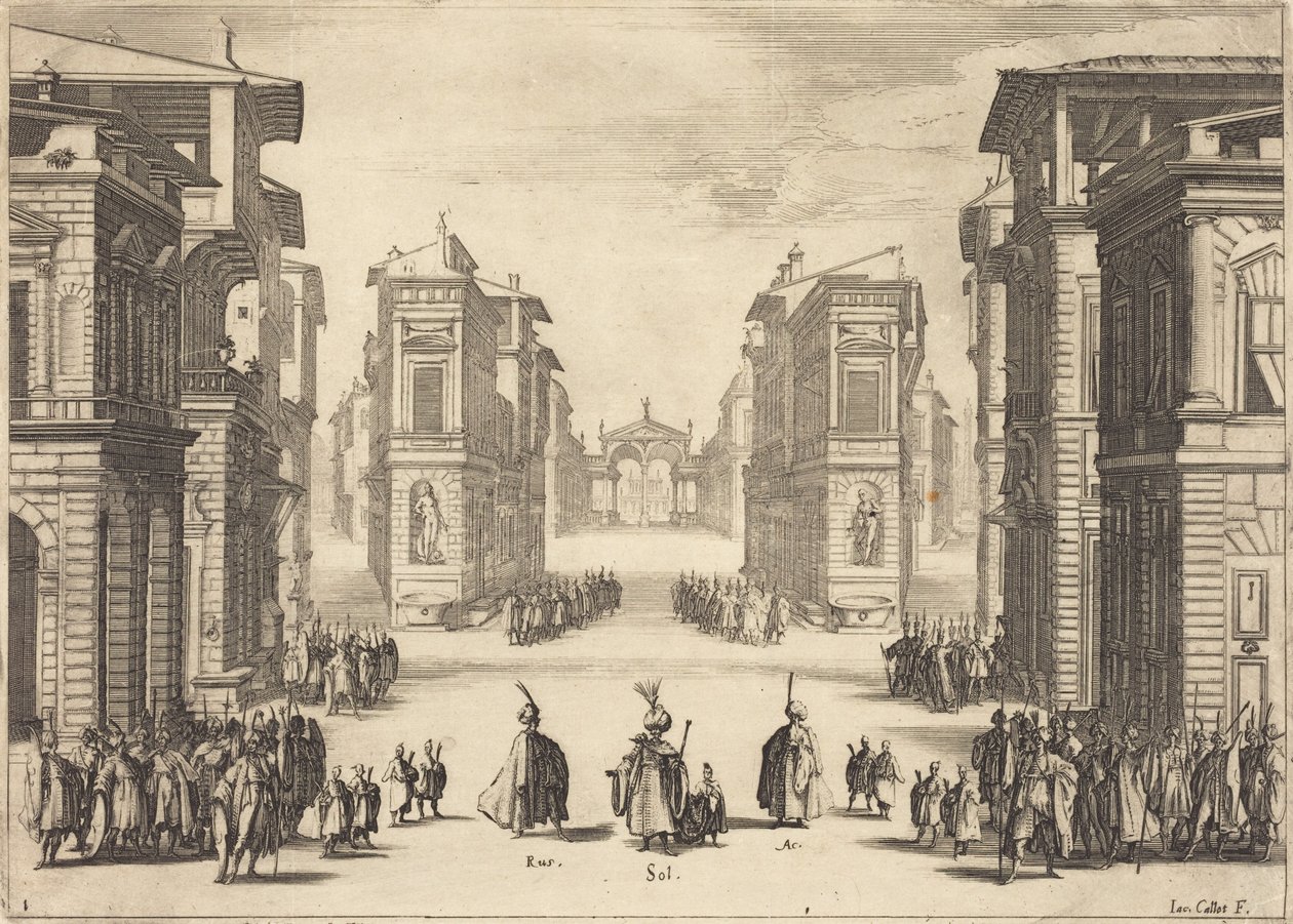 Il Solimano, akt I av Jacques Callot