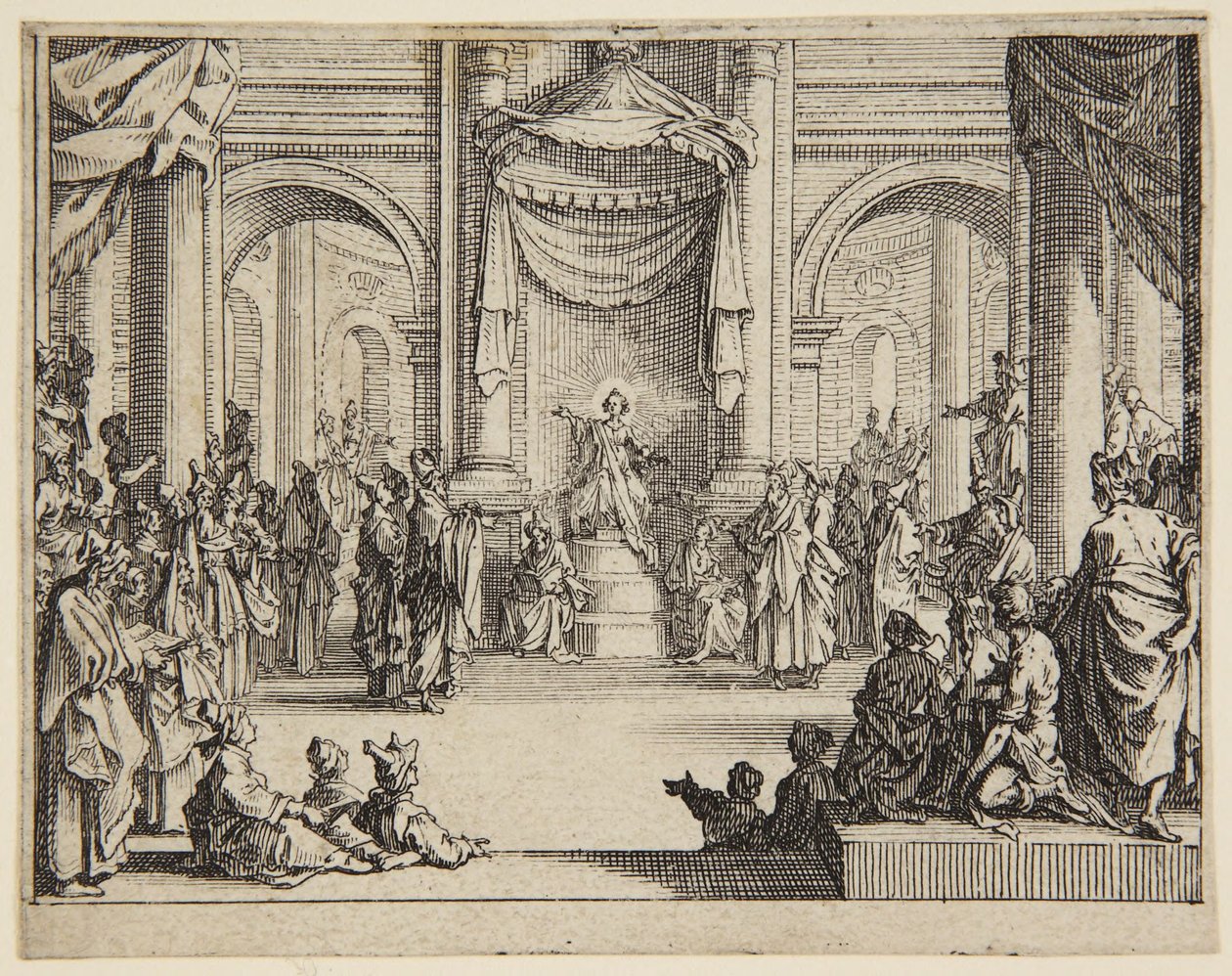 Jesusbarnet blant de skriftlærde av Jacques Callot