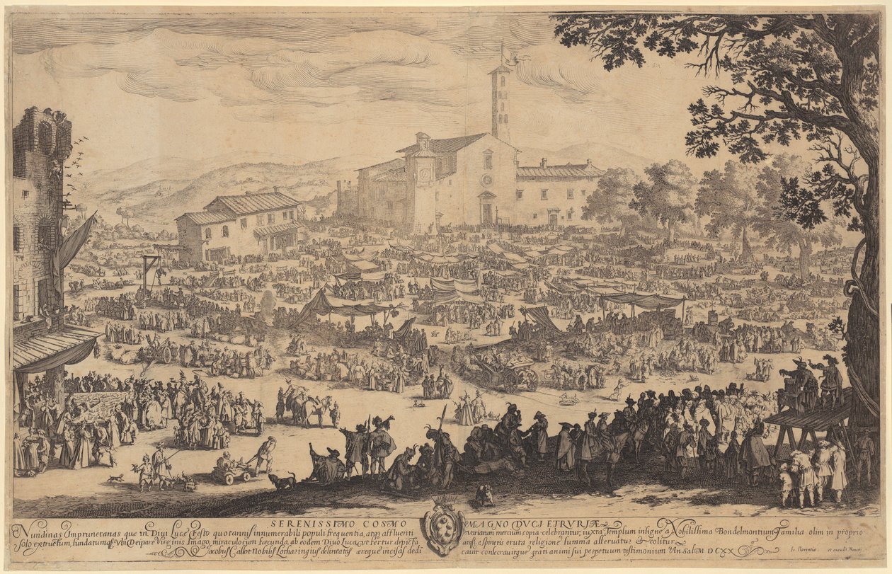 Marked i Impruneta av Jacques Callot
