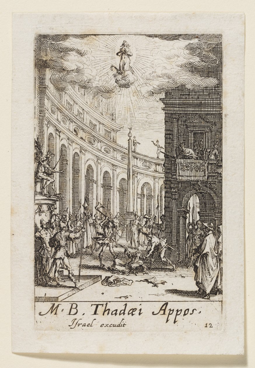 Judas apostelen (Thadaei Appos.) av Jacques Callot