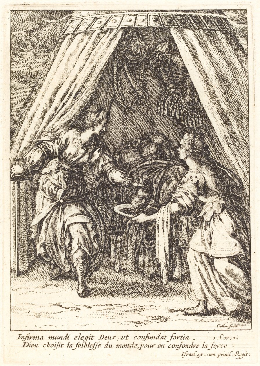 Judith med sjefen for Holofernes av Jacques Callot