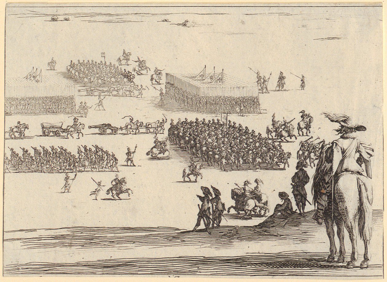 Korsfestelsen, blad 11 i serien «Den lille lidelseshistorien» av Jacques Callot