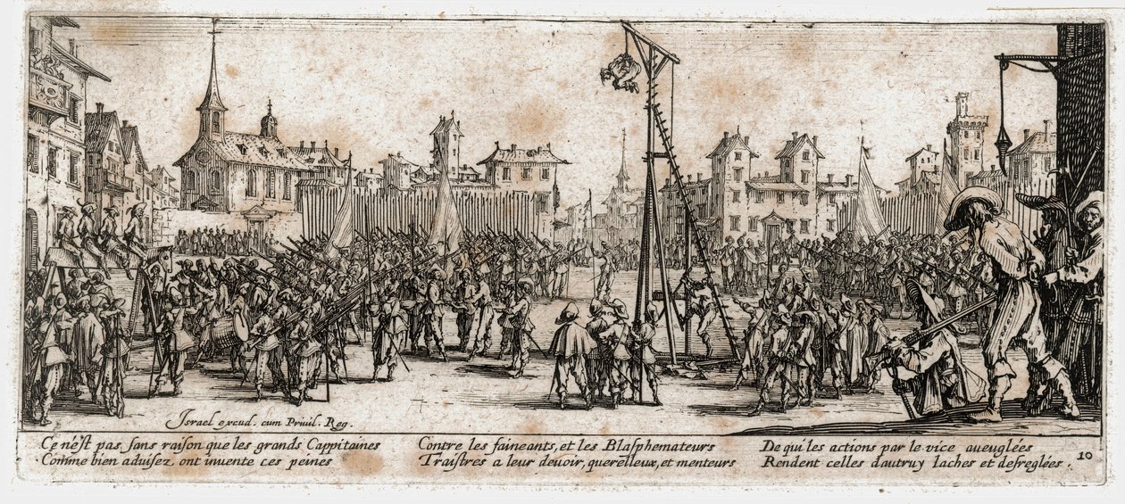 Krigens elendigheter og ulykker ... (gravering) av Jacques Callot