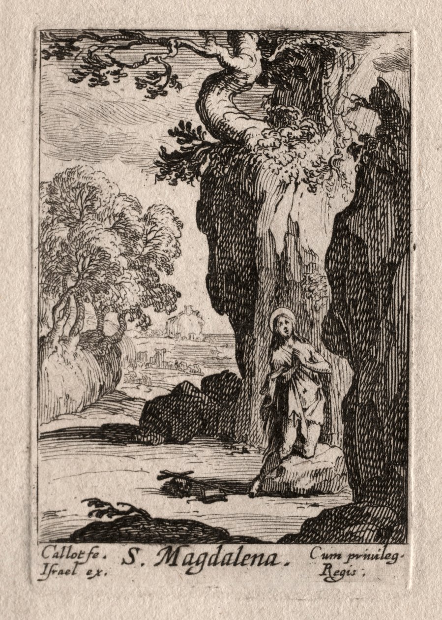 The Penitents: St. angrende Madeleine av Jacques Callot