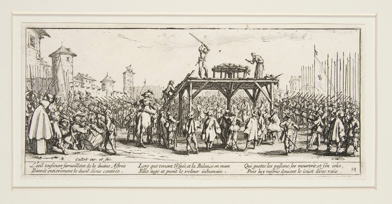 Krigens store elendighet: N. 14 - Hjulet av Jacques Callot