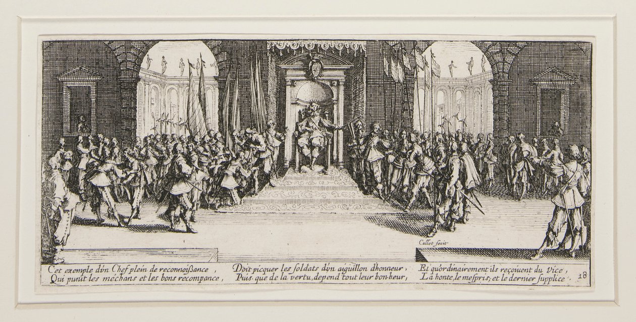 Krigens store elendigheter: Nei. 18 - Utdeling av belønninger av Jacques Callot