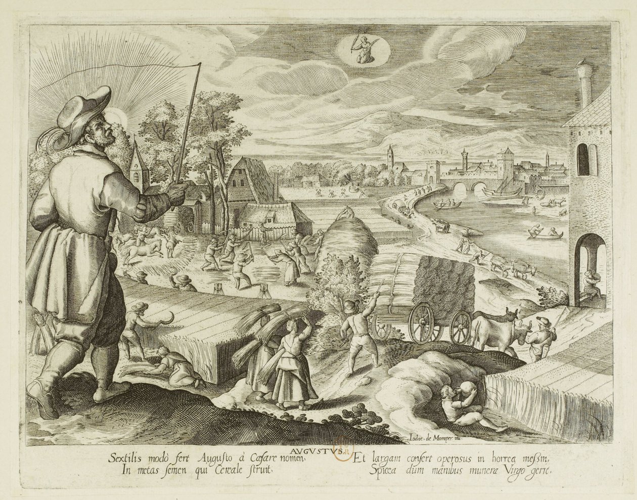 Månedene. 8. august av Jacques Callot