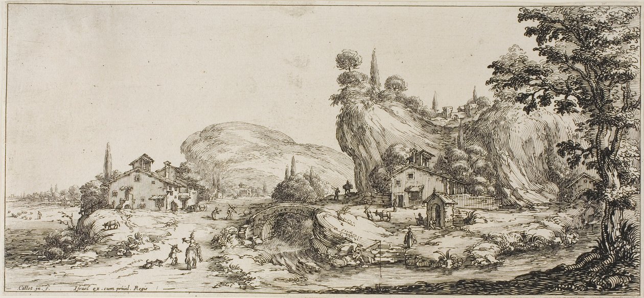 Laster varer, fra forskjellige scener designet i Firenze av Jacques Callot