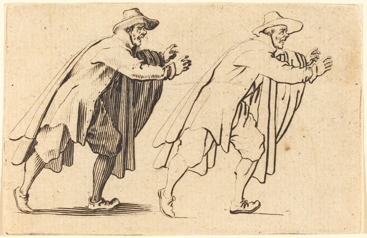 Mann som beveger seg brått av Jacques Callot