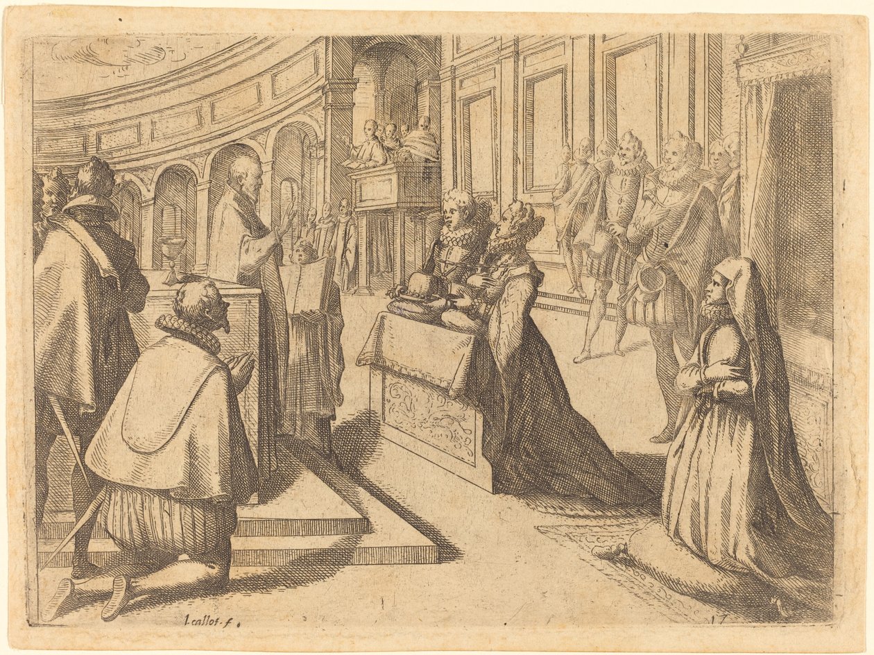 Ekteskap med Margaret av Østerrike og Philip III av Jacques Callot