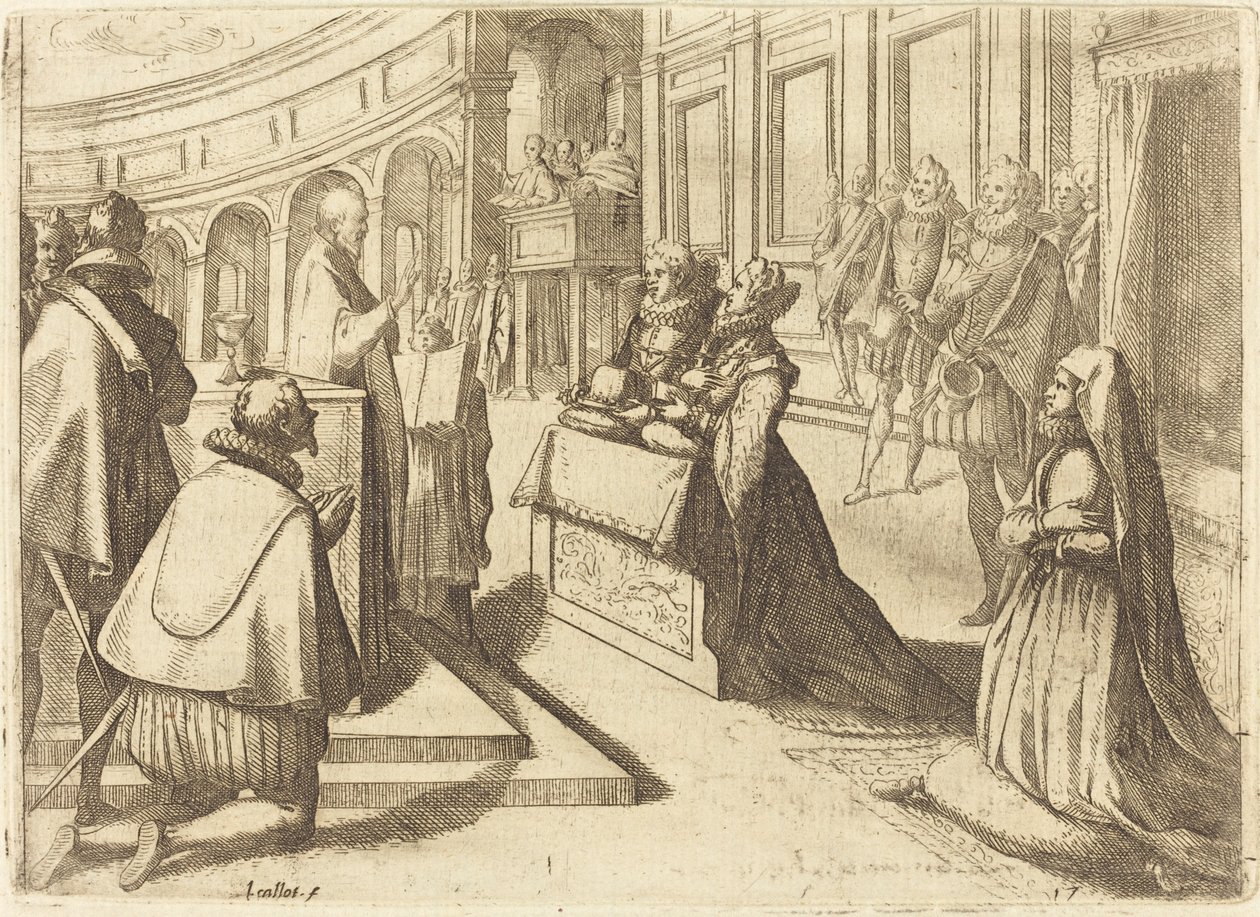 Ekteskap med Margaret av Østerrike og Philip III av Jacques Callot