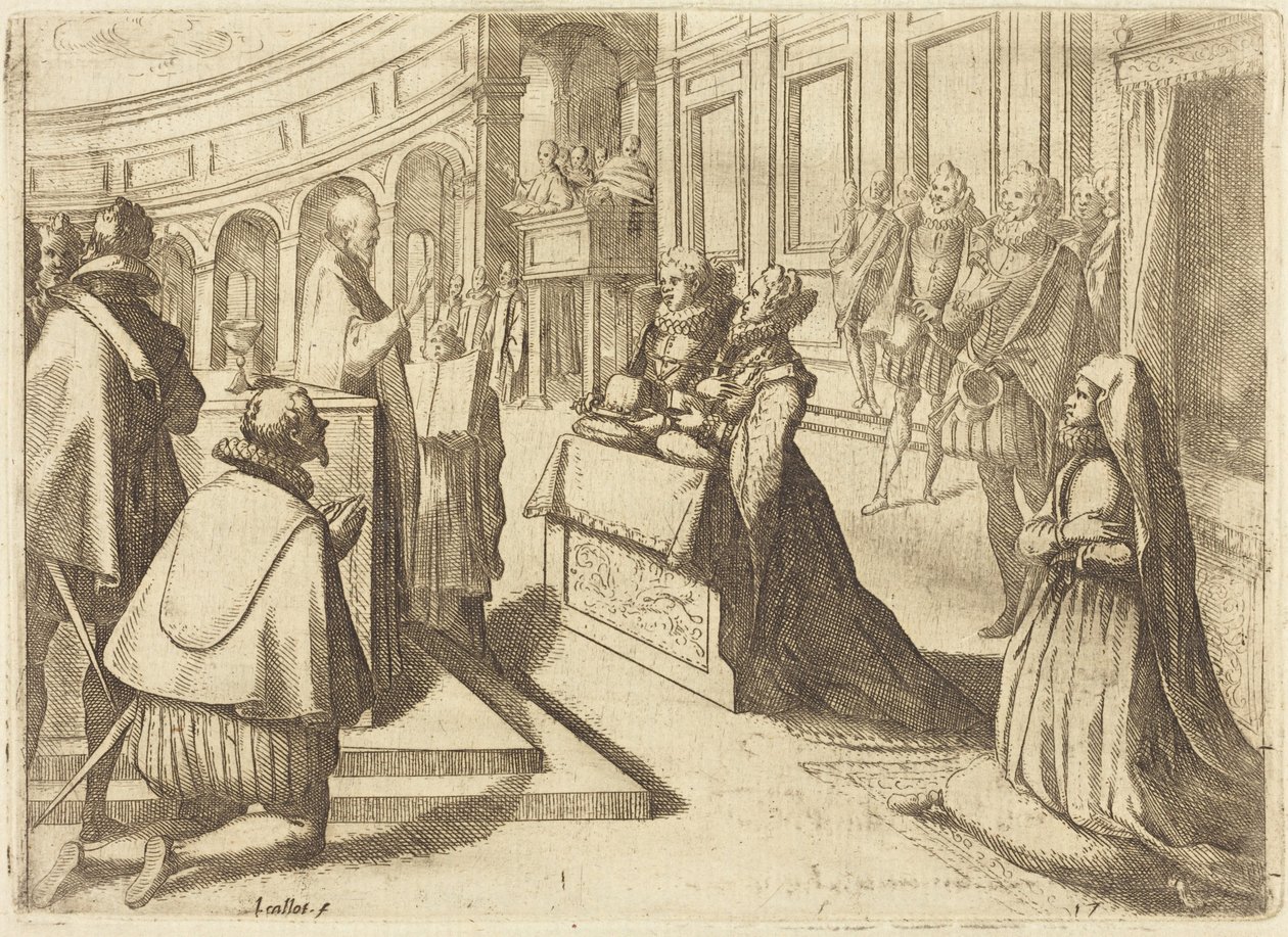 Ekteskapet mellom Margrete av Østerrike og Filip III av Jacques Callot
