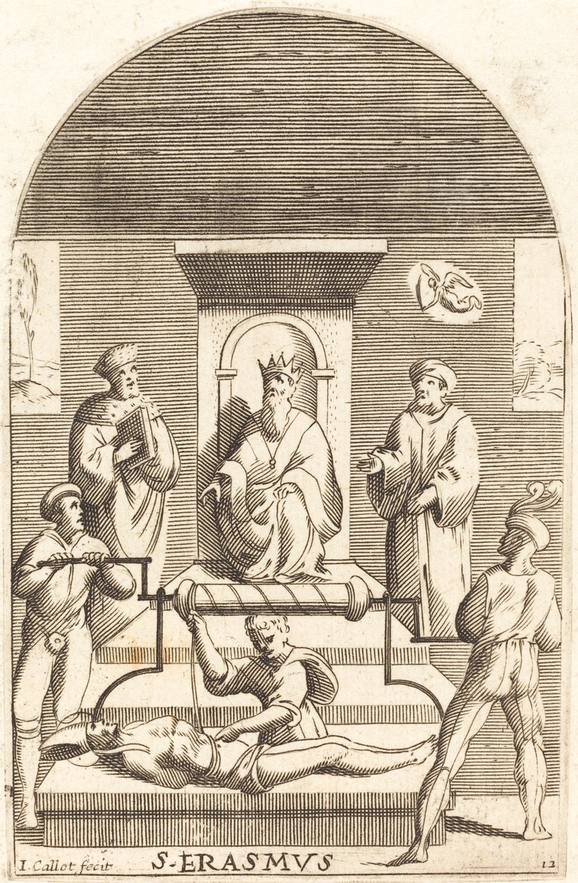 Martyrium av Saint Erasmus, 16081611. av Jacques Callot