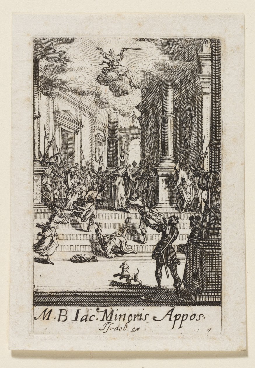 Apostelen Jakobs martyrium (Jac. Minoris Appos.) av Jacques Callot