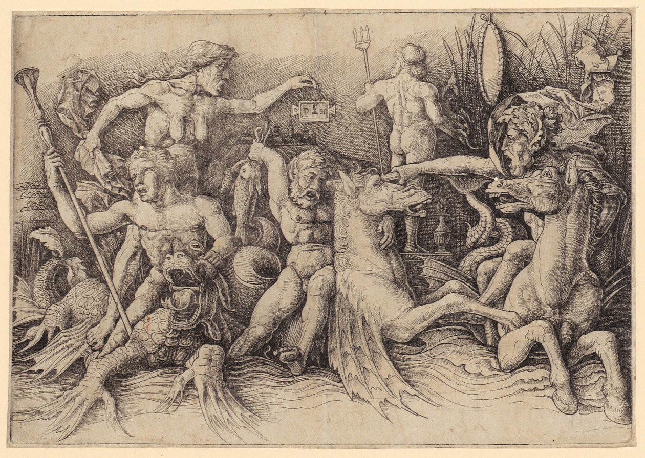 Den hellige Barnabas’ martyrium, blad 15 i serien «Apostlenes martyrium» av Jacques Callot