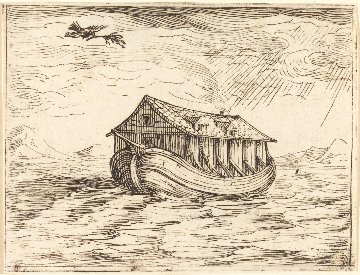 Noahs ark. av Jacques Callot