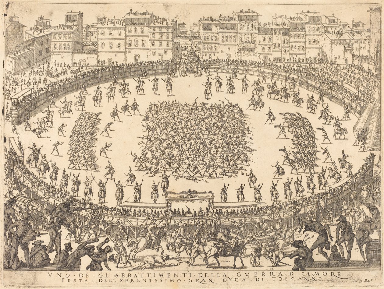 En av infanterikampene av Jacques Callot