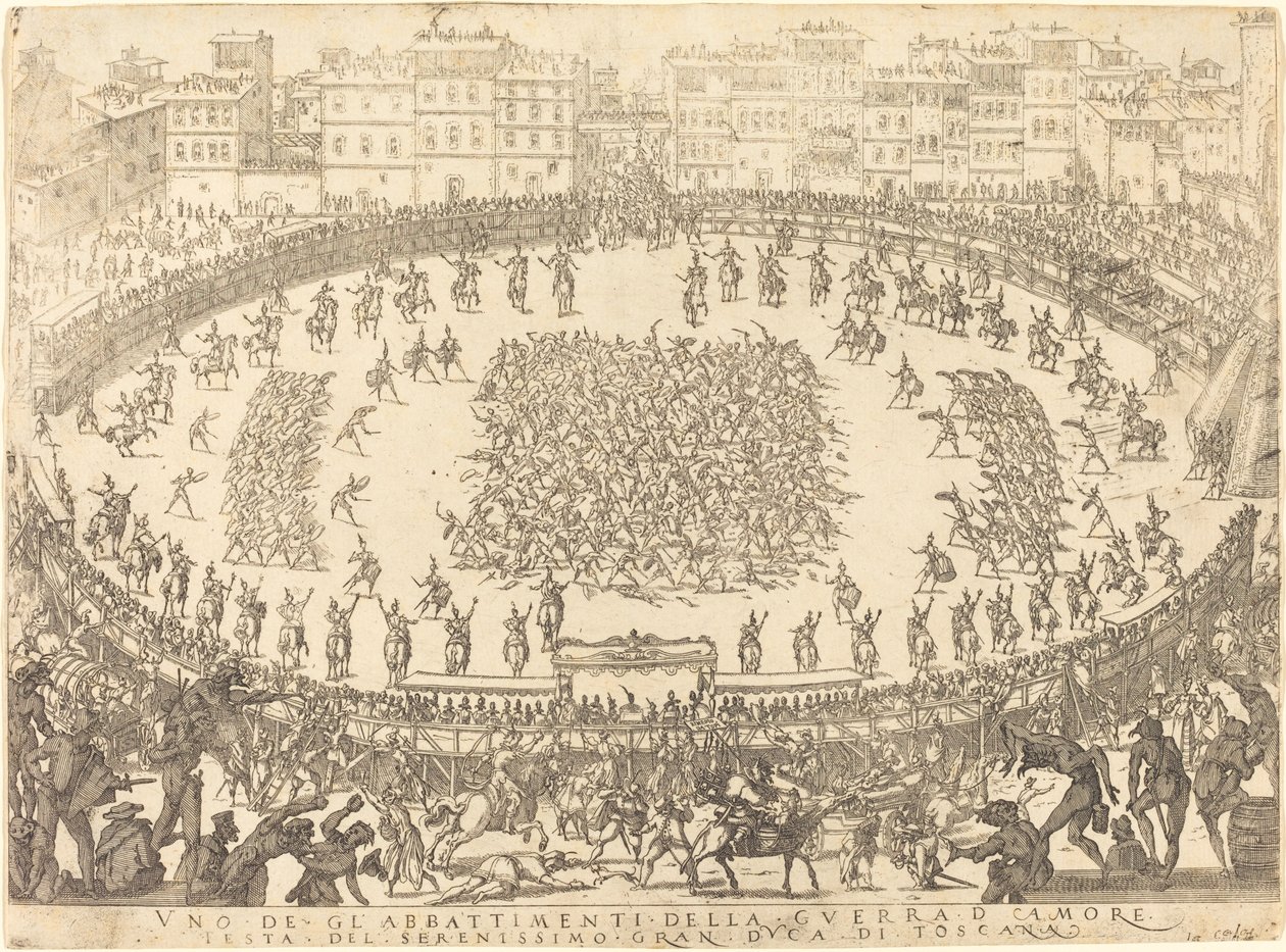 En av infanterikampene av Jacques Callot