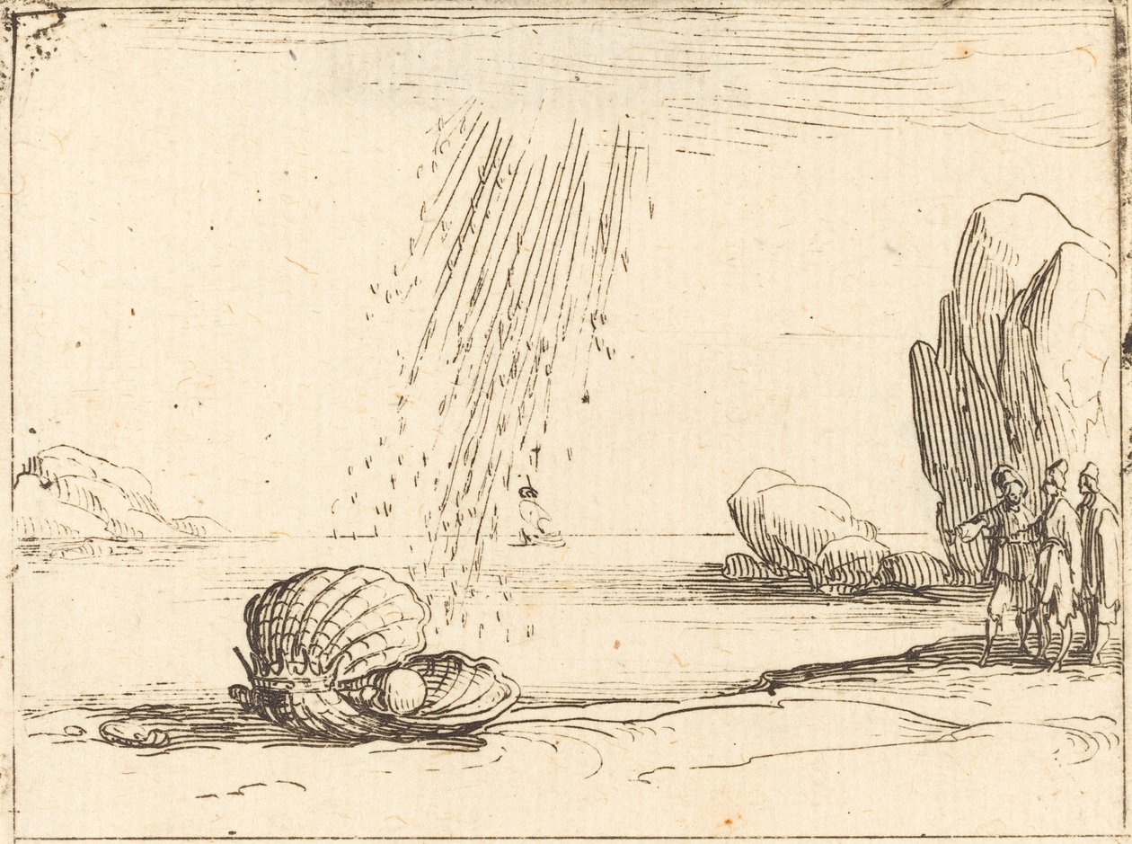 Østers med perle av Jacques Callot
