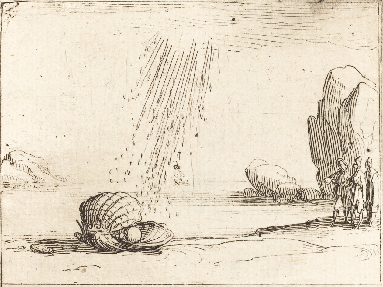 Østers med perle av Jacques Callot