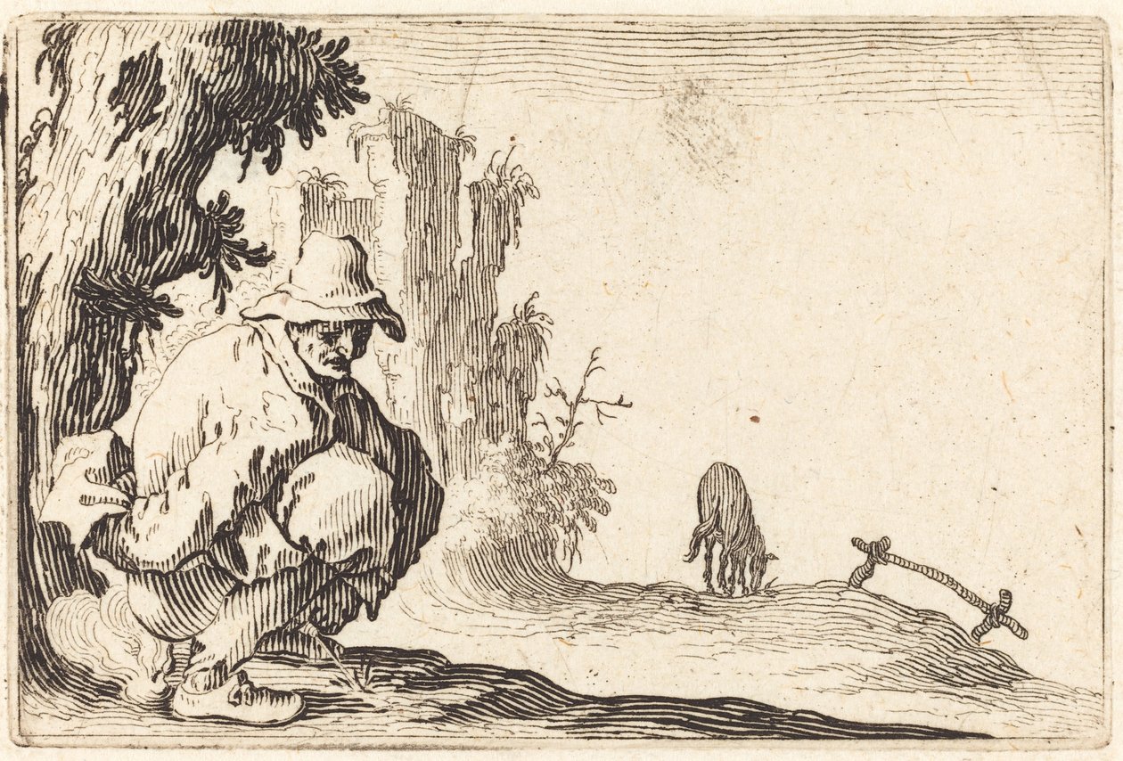 Bonde avføring av Jacques Callot