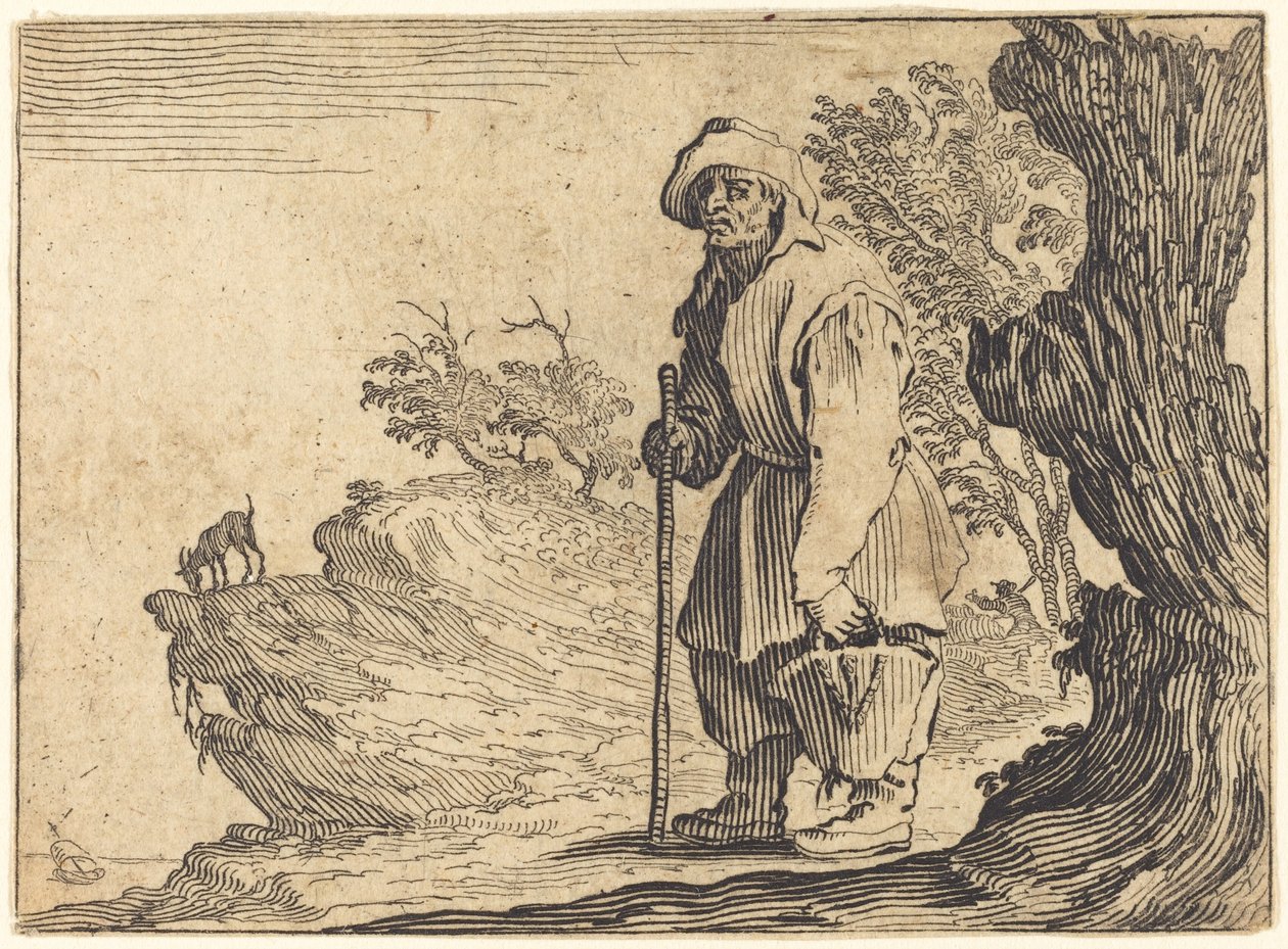 Bonde med sekk av Jacques Callot