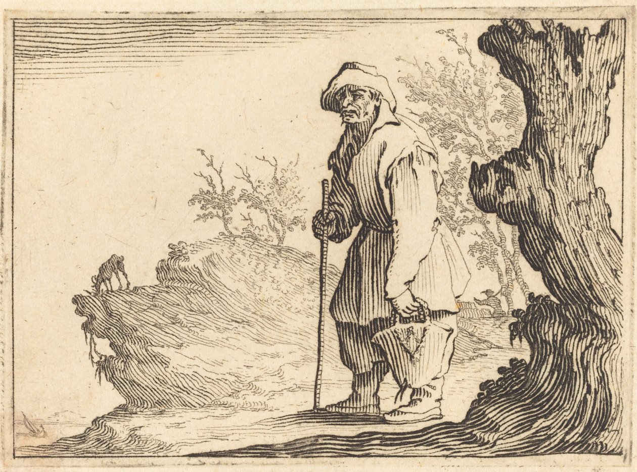 Bonde med sekk av Jacques Callot