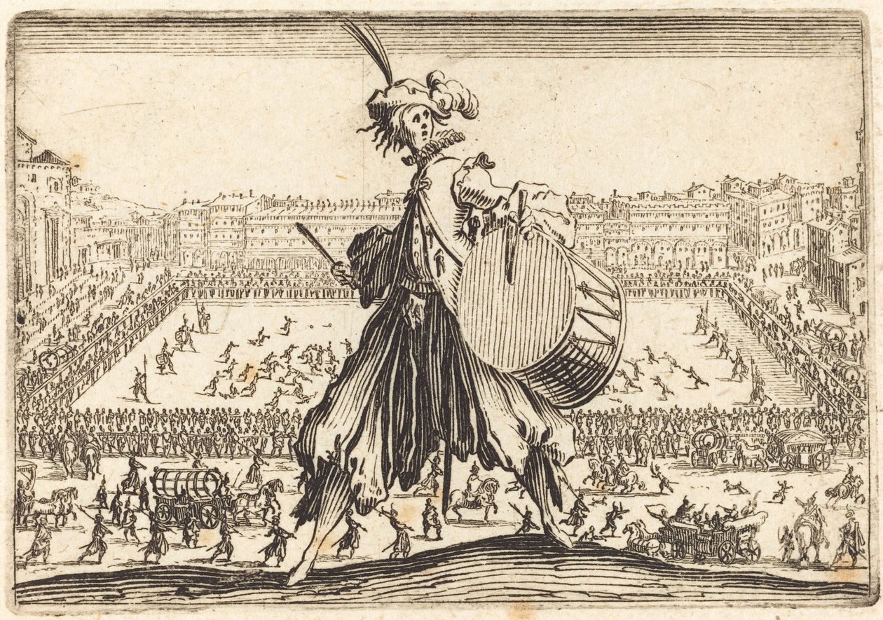 Piazza ved Porta al Prato, ca. 1622. av Jacques Callot
