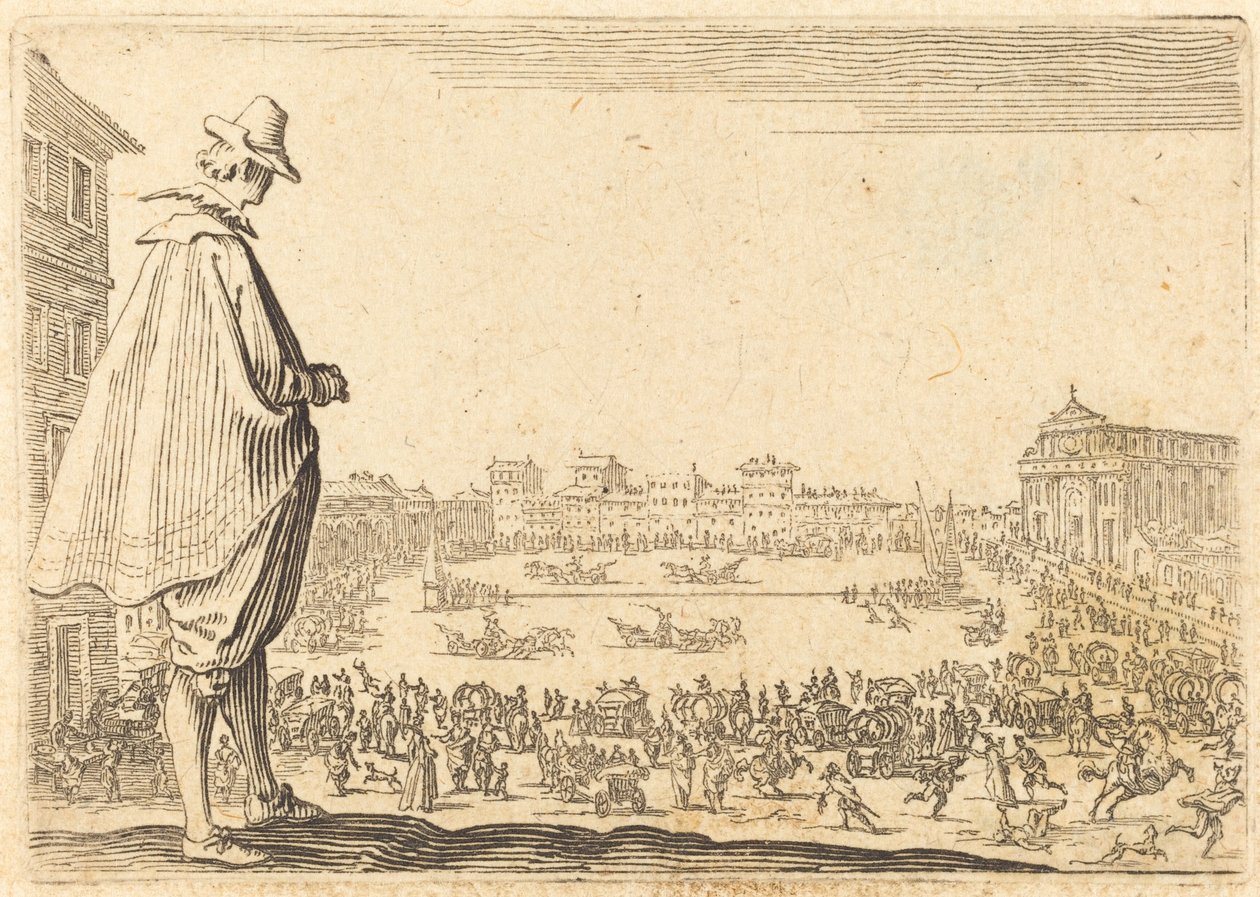Piazza Santa Maria Novella, Firenze av Jacques Callot