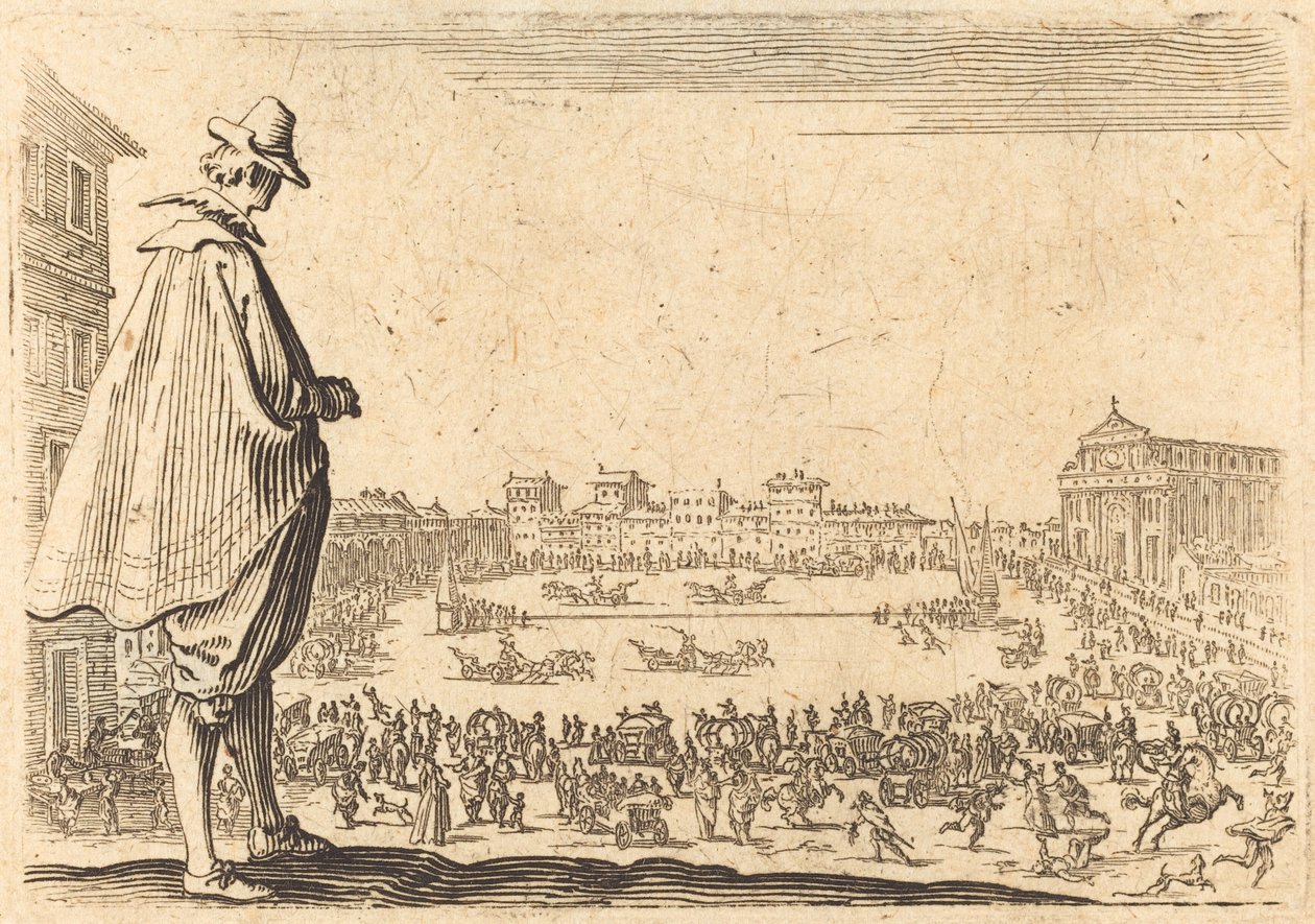 Piazza Santa Maria Novella, Firenze, ca. 1622. av Jacques Callot