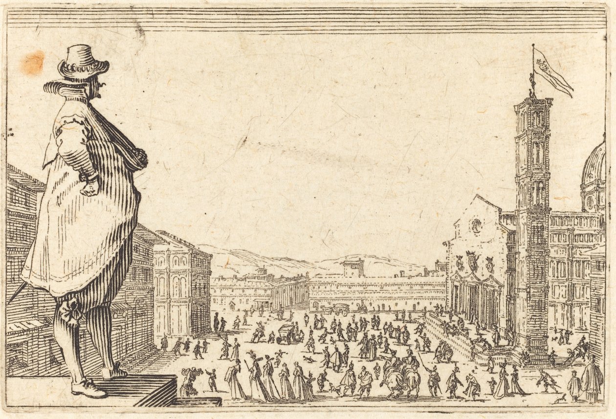 Piazza del Duomo, Firenze av Jacques Callot
