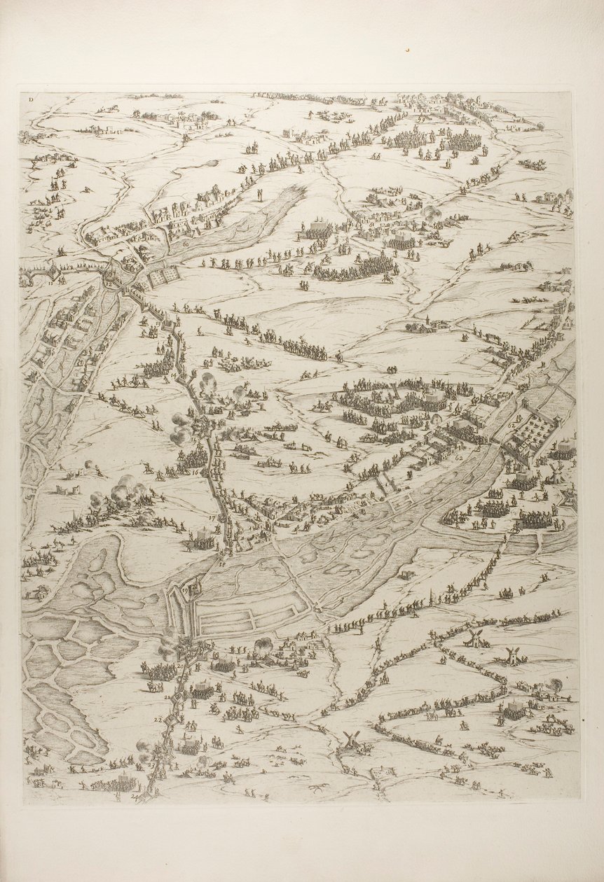 Plate tre fra The Siege of La Rochelle av Jacques Callot