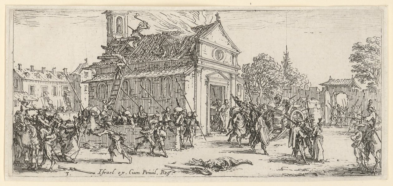 Plyndring av et kloster av Jacques Callot