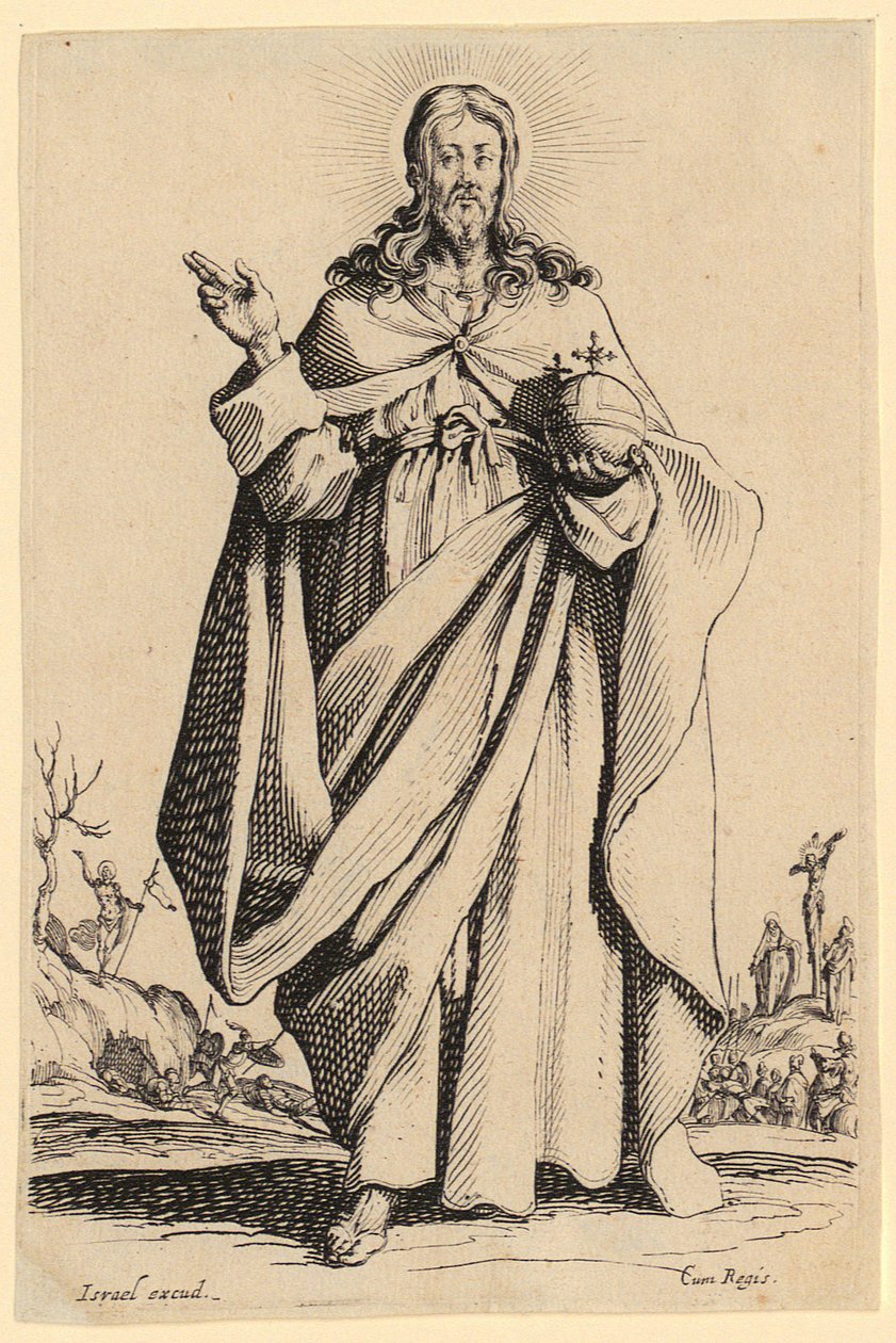 Portrett av Claude Deruet av Jacques Callot