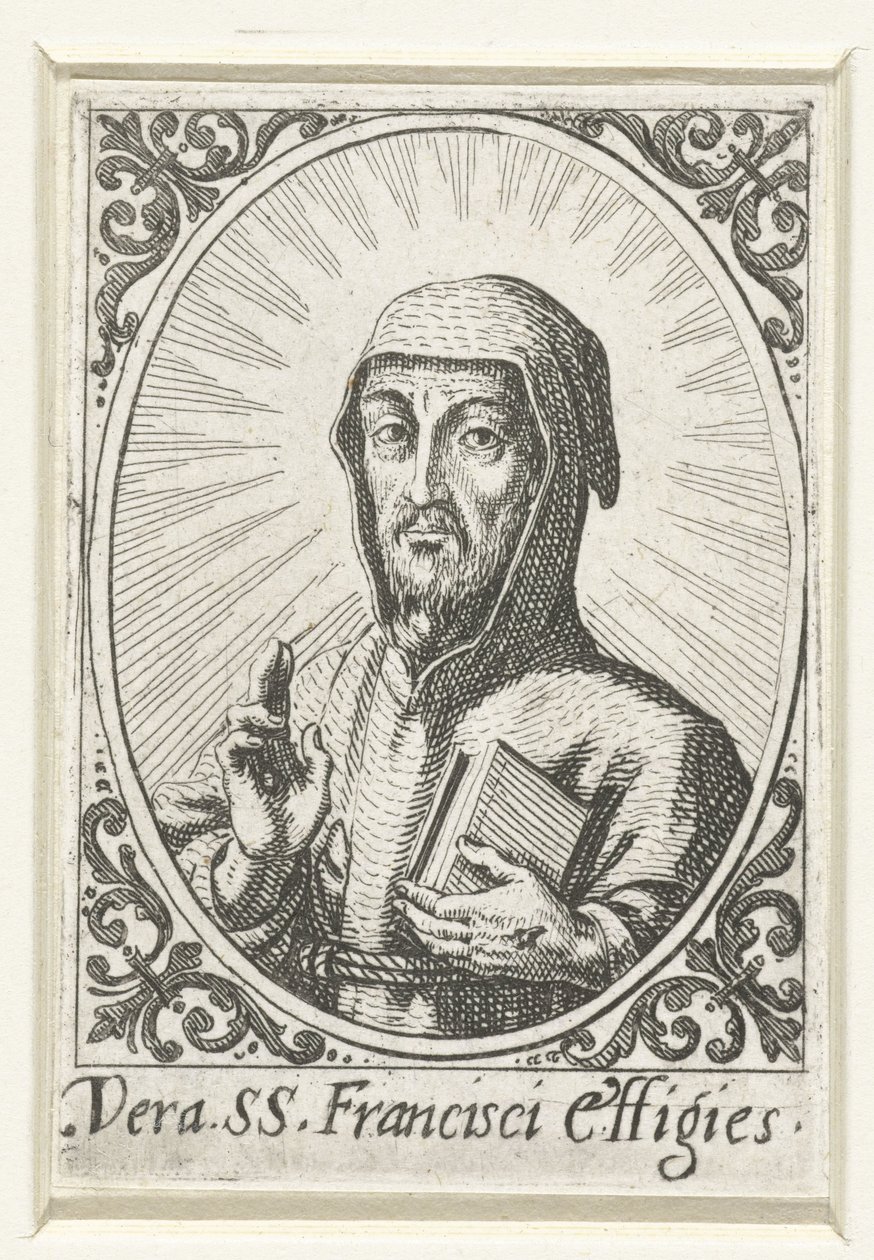 Portrett av den hellige Frans av Jacques Callot