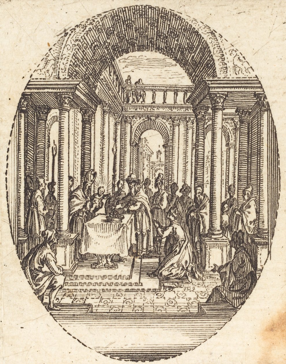 Presentasjon i tempelet av Jacques Callot