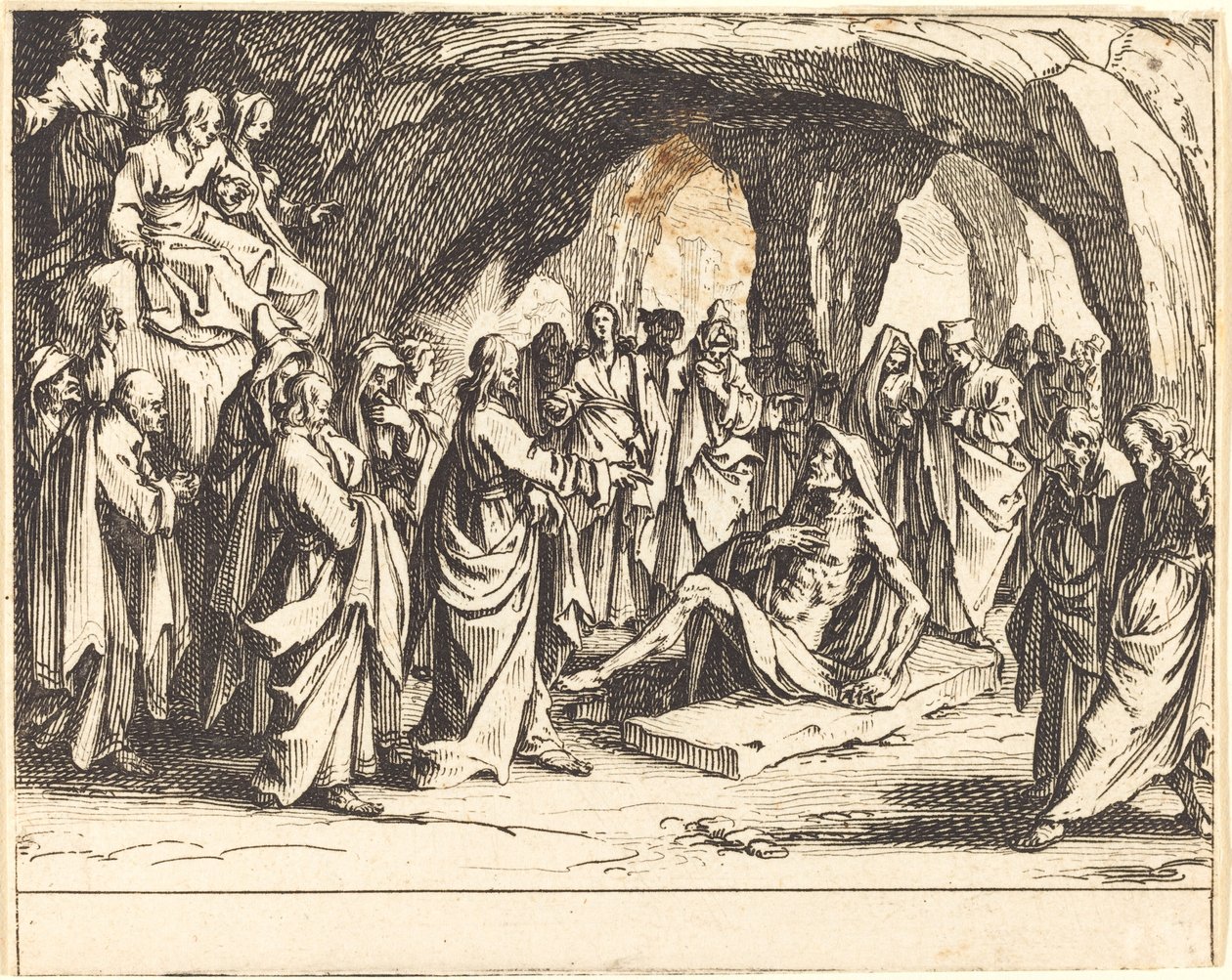 Oppdragelse av Lasarus av Jacques Callot