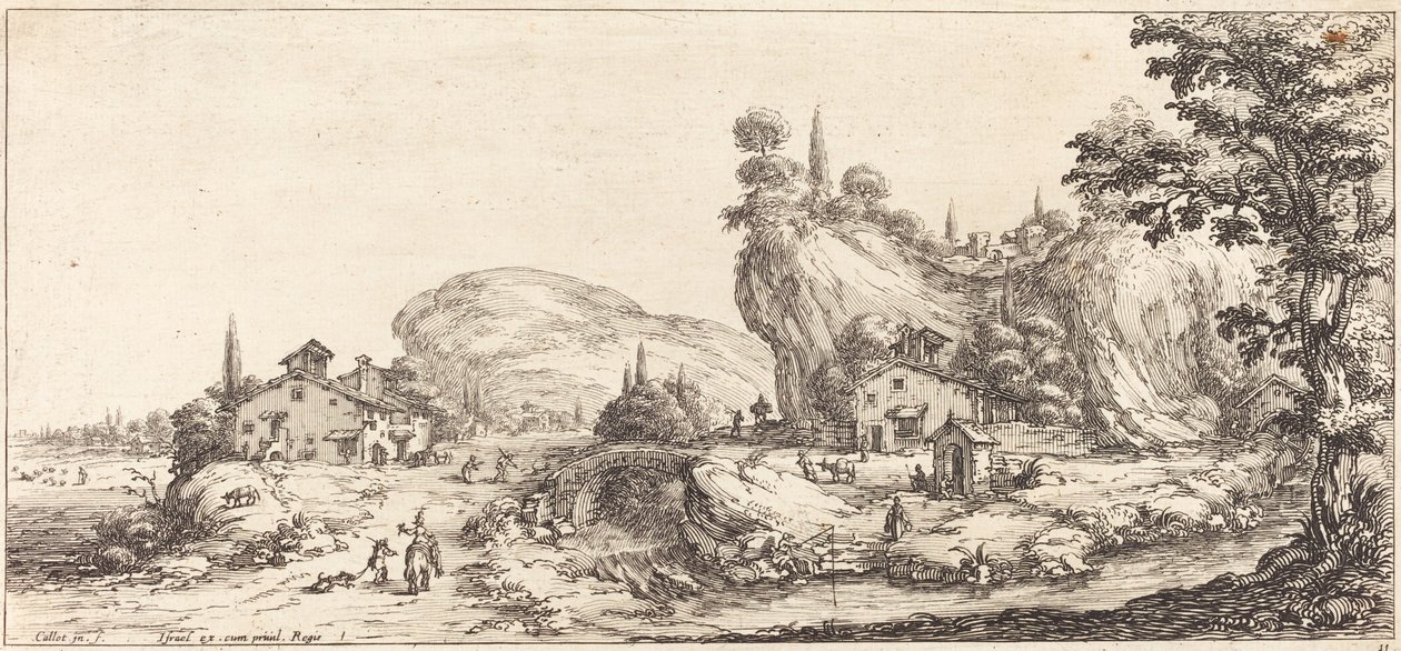 Kommer hjem fra jakten, sannsynligvis ca. 1630. av Jacques Callot