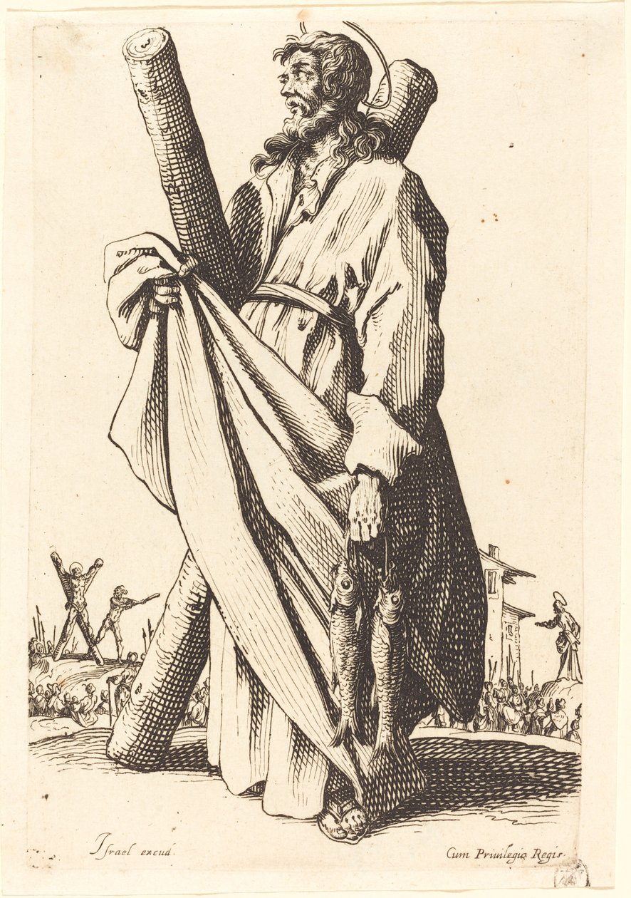 Saint Andrew av Jacques Callot