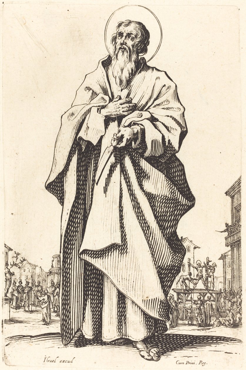 Saint Bartholomew, utgitt 1631. av Jacques Callot