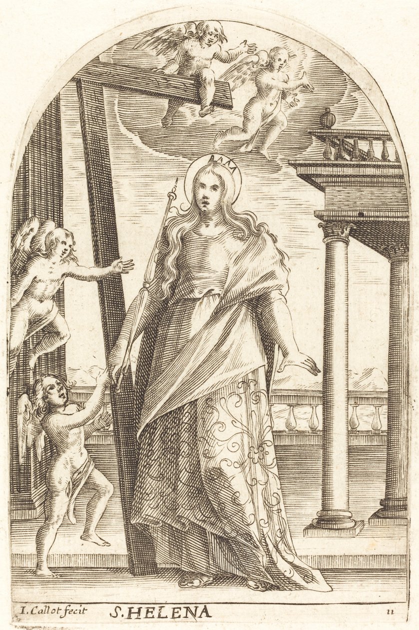 Saint Helen, 16081611. av Jacques Callot