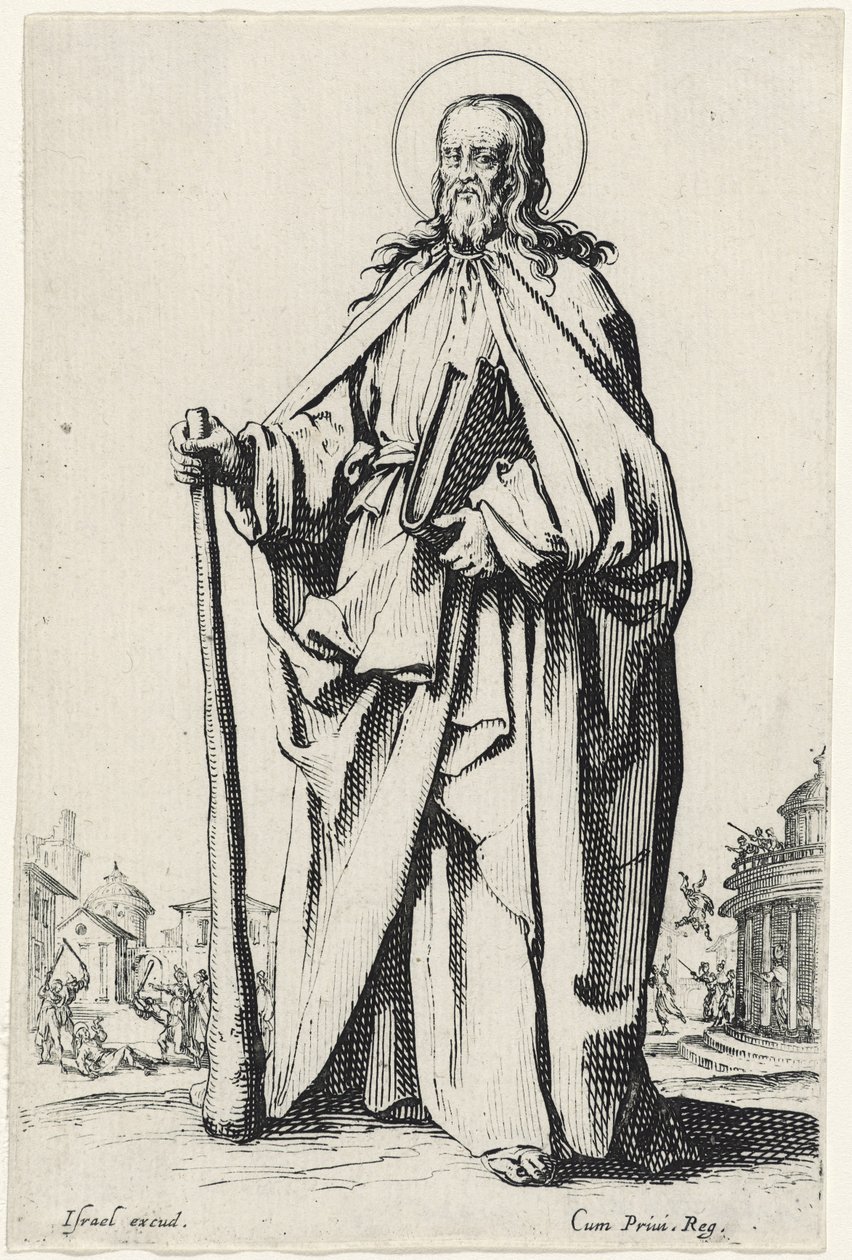 Saint James the Mindre fra Les Grands Apôtres (De store apostlene), 1631 av Jacques Callot